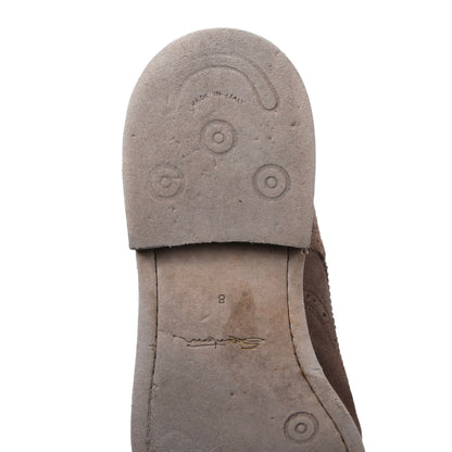 Santoni Wildlederschuhe Größe 8 - Beige/Hellbraun