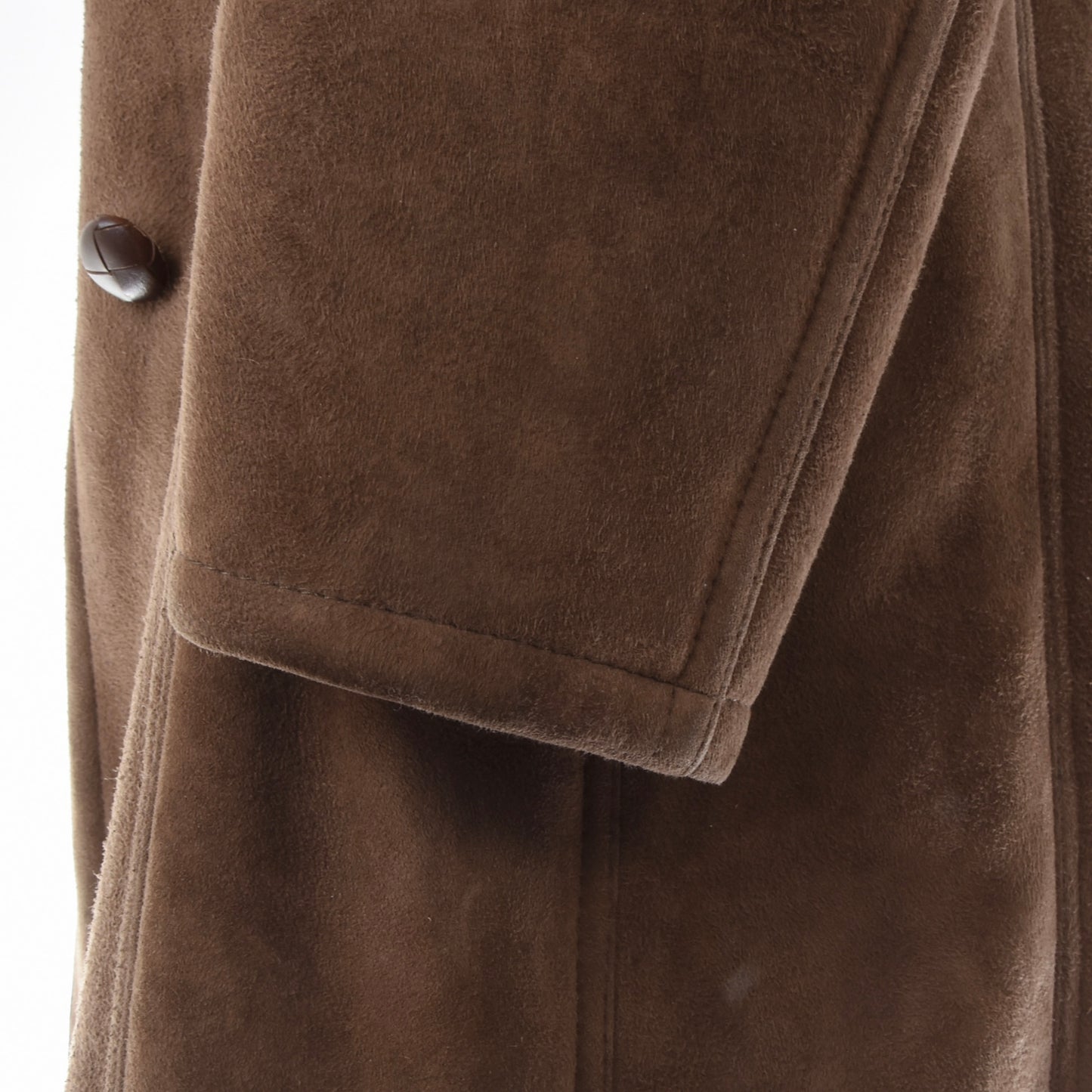 Johan Szabo Shearling Coat Feat. Fur Collar Chest ca. 58cm - Brown