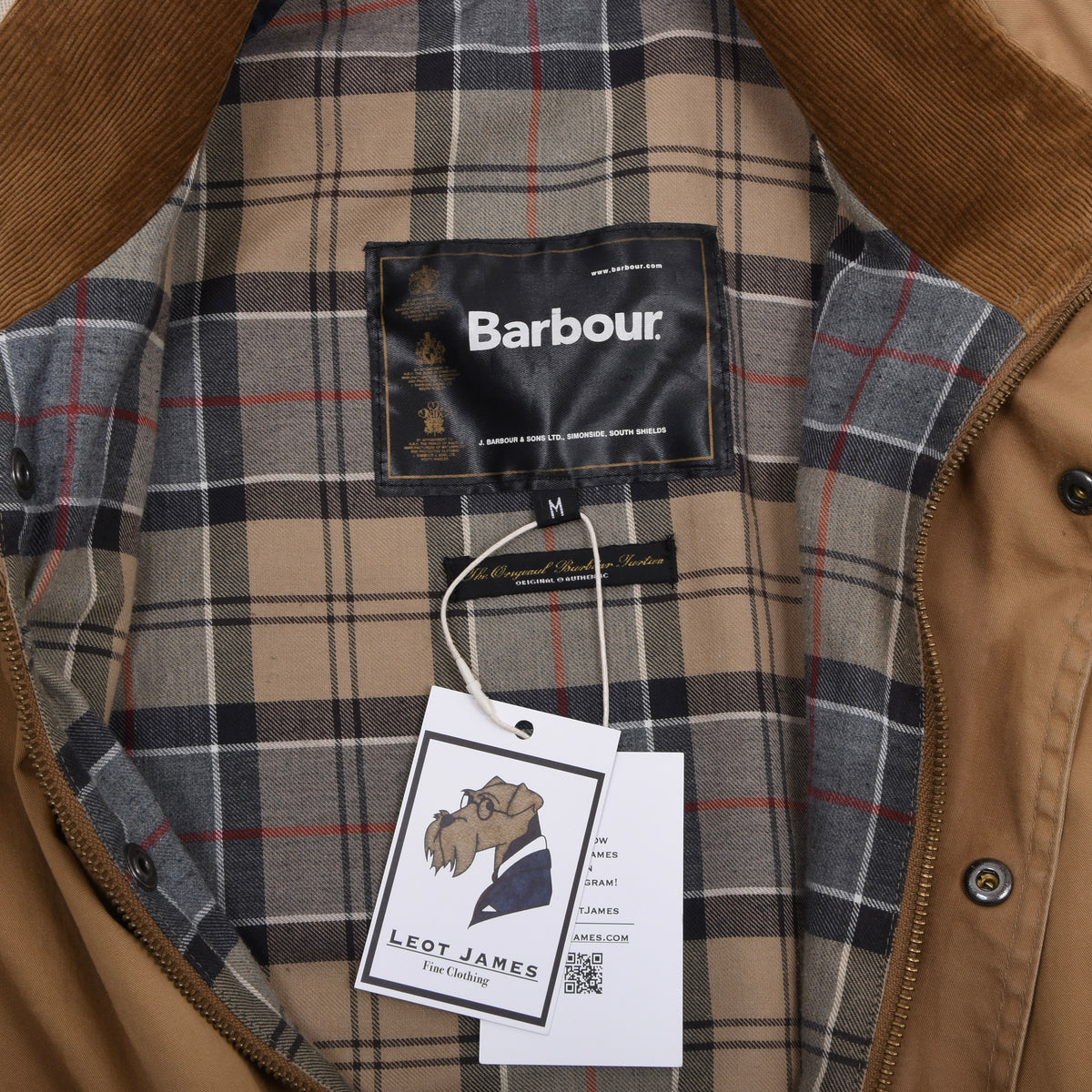 Vintage Barbour A892 Beaulieu Jacke Gr. M - Tan