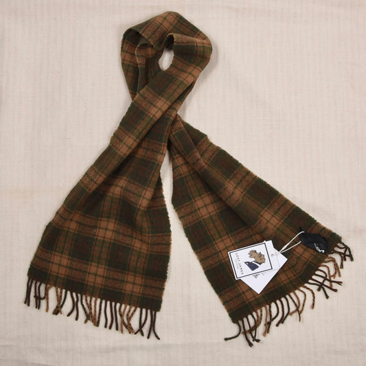 Vintage Barbour 100% Wolle Schal Made in Scotland ca. 135cm - Plaid
