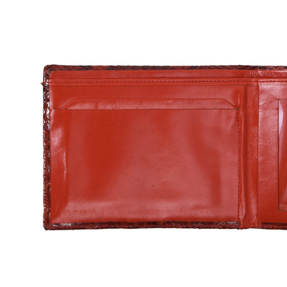 Python Snakeskin Wallet ca. 12cm - Red