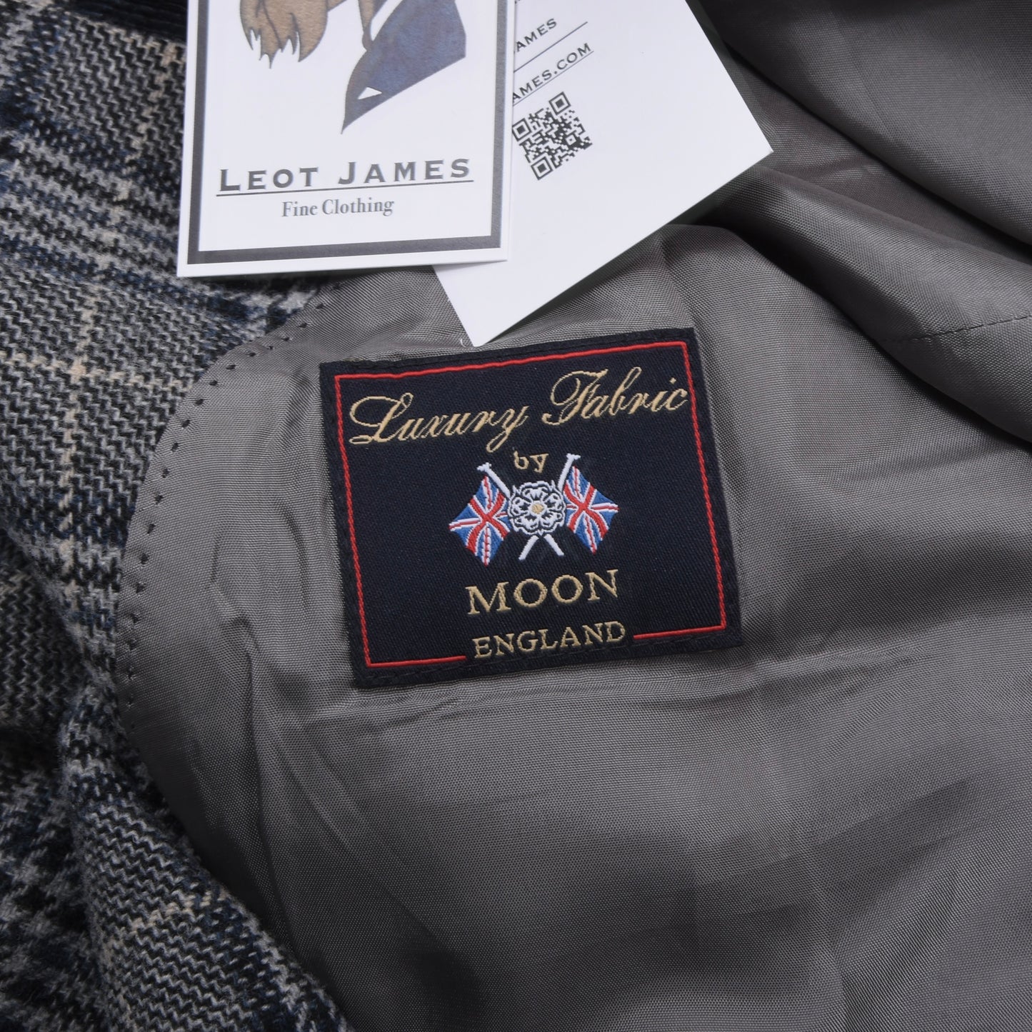 Dietmar Haas Moon Tweed-Jacke, Größe 54 (ca. 59,5 cm) – Kariert