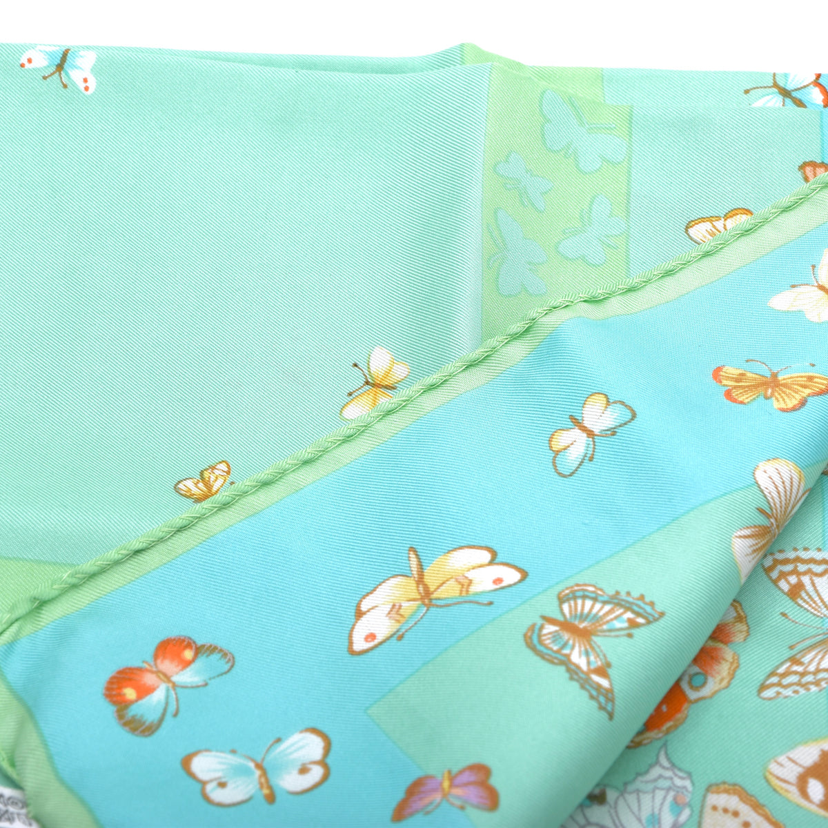 Renard Silk Pocket Square 46.5x48.5cm - Butterflies