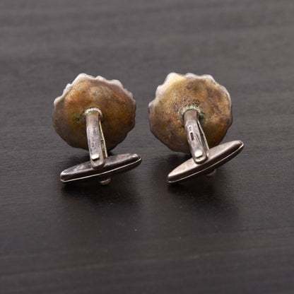 Vintage Stag/Hunting Themed .800 Silver Cufflinks Toucan Hallmark
