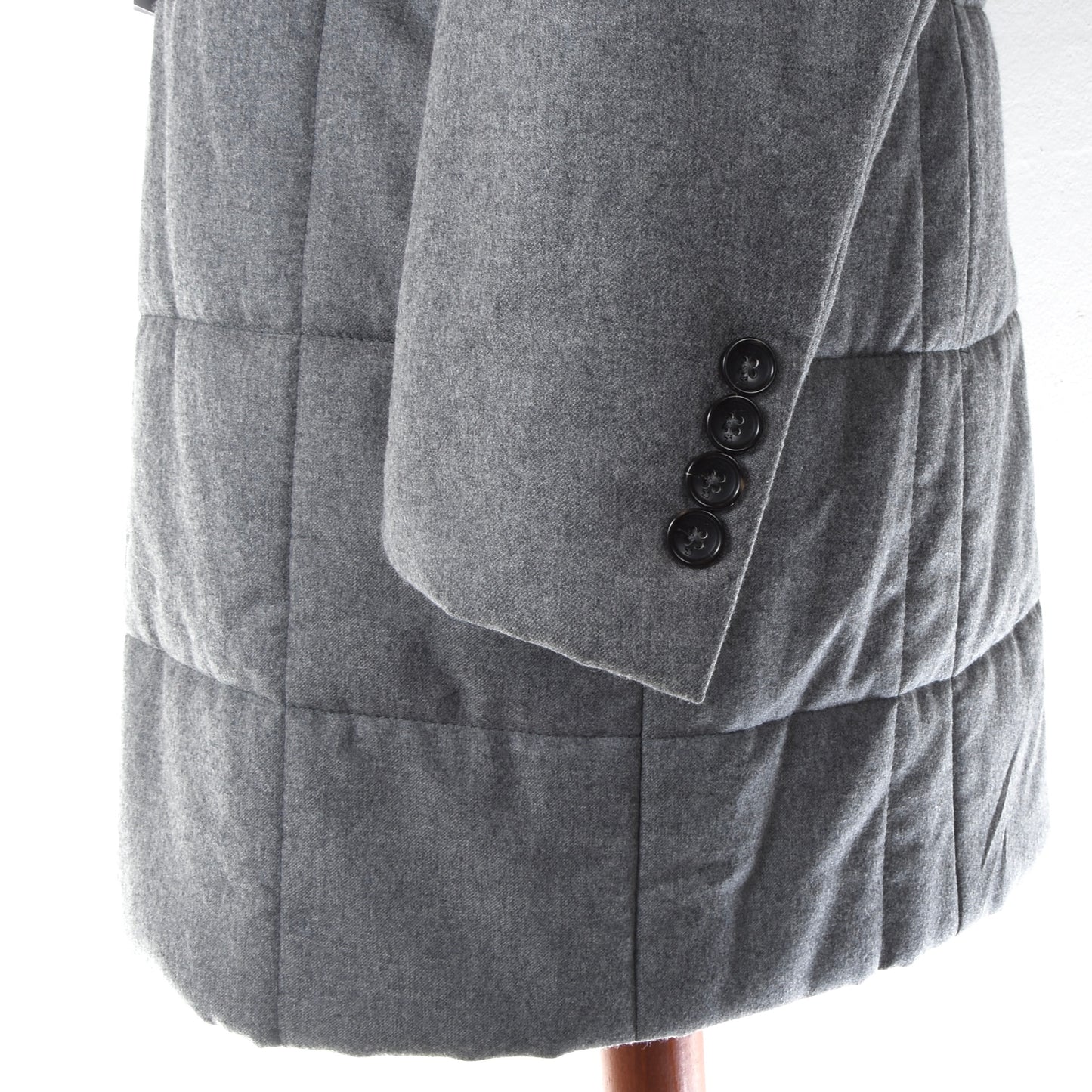 Montecore Double-Breasted Wool Coat Chest ca. 55cm - Grey