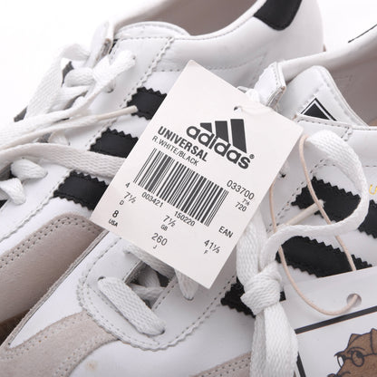 NOS 1998 Adidas Universal Sneakers Gr. 41 1/3 - Weiß/Schwarz