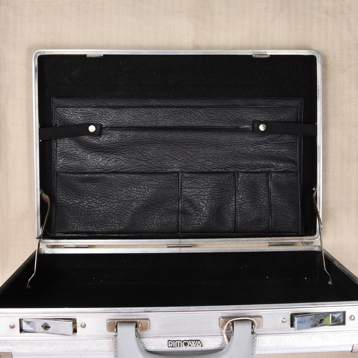 Vintage Rimowa Aluminum Attaché/Aktenkoffer ca. 46 cm Breit - Silber