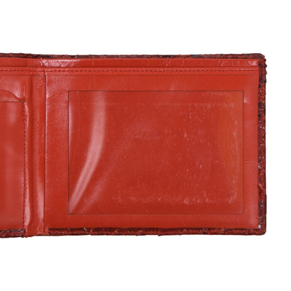 Python Snakeskin Wallet ca. 12cm - Red