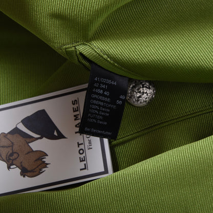 Gössl Silk Vest/Trachtengilet Size 56 ca. 58.5cm - Green