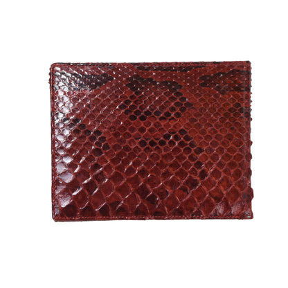 Python Snakeskin Wallet ca. 12cm - Red