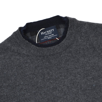 Hackett London Wool-Cashmere Sweater Size S Chest ca. 50.5cm - Grey