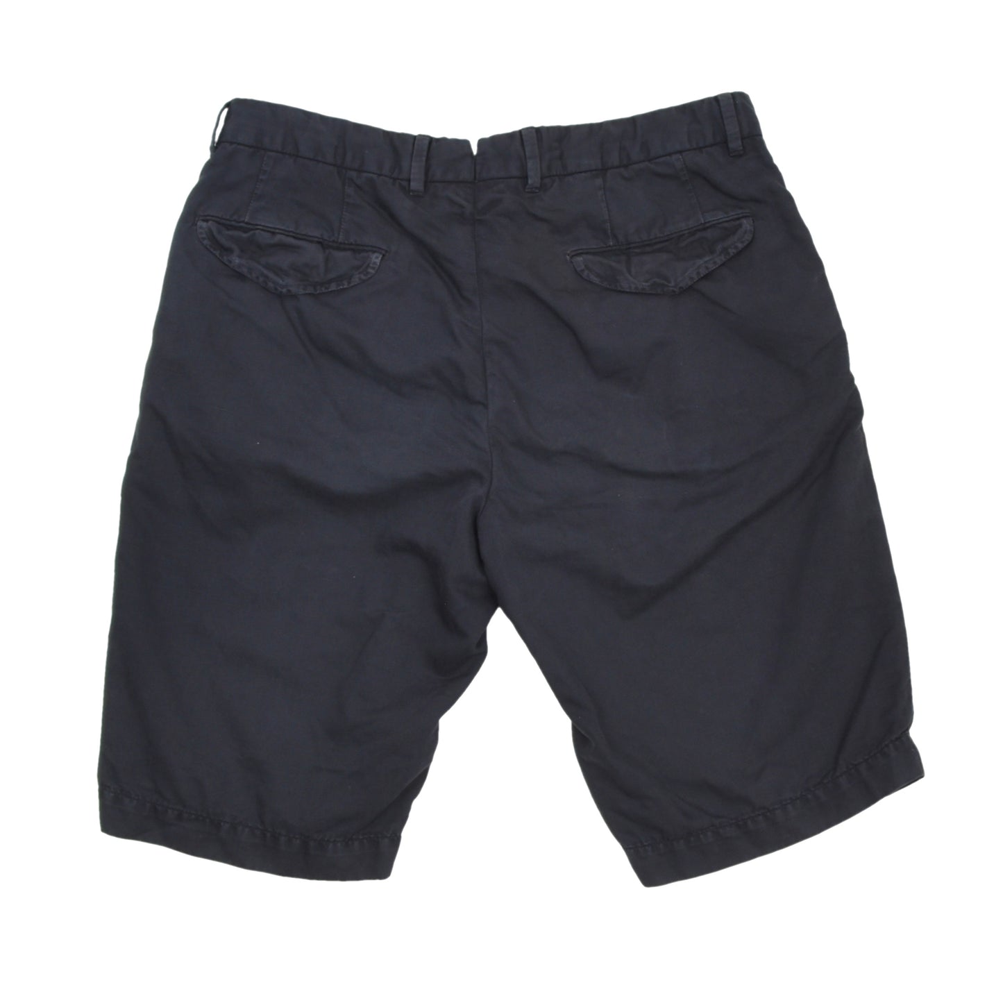 Ermenegildo Zegna Cotton-Linen Shorts Size 48 - Navy Blue