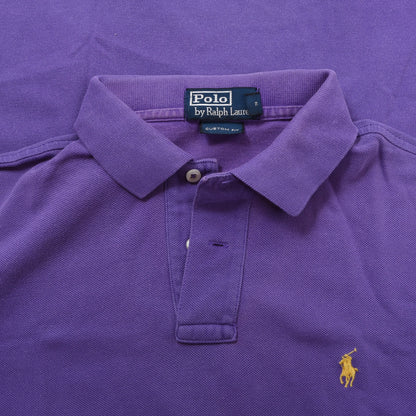 Polo Ralph Lauren 4x Polo Shirts Size M Custom Fit ca. 48-52cm - Striped/Green/Black/Purple