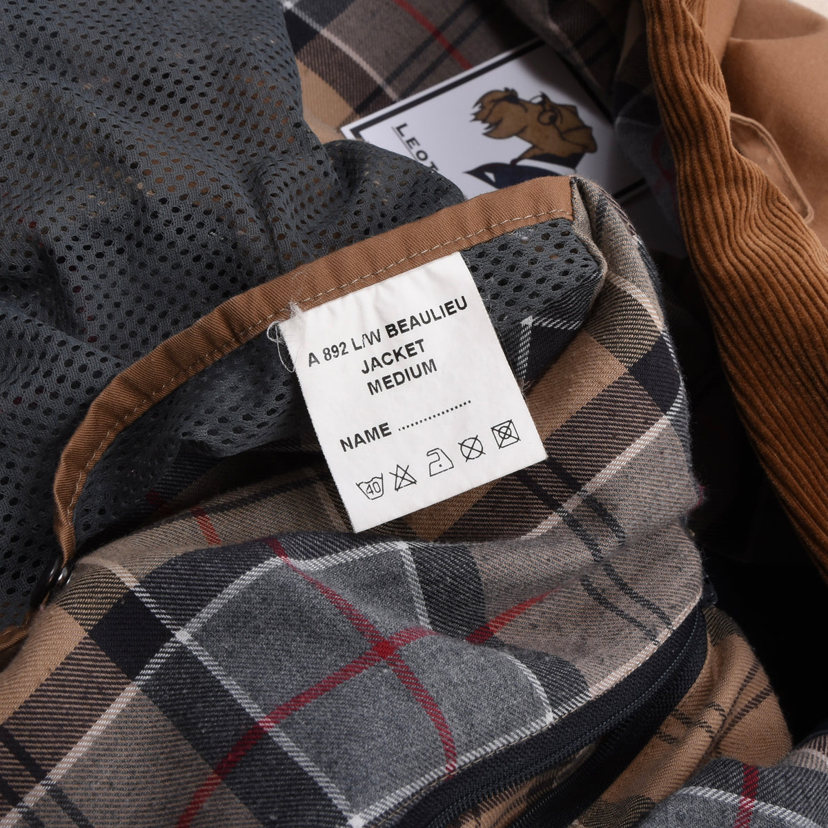 Vintage Barbour A892 Beaulieu Jacke Gr. M - Tan
