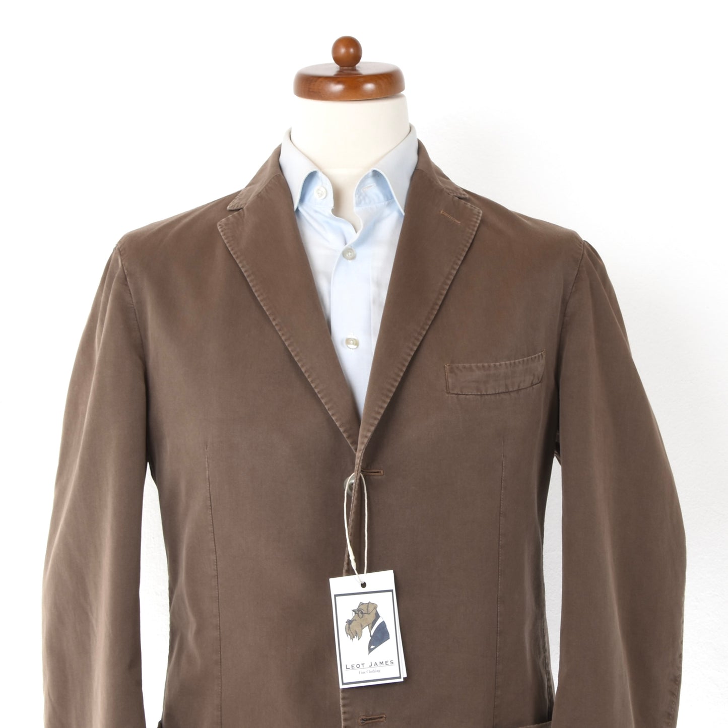 Brando x Lubiam Cotton Jacket Size 52 - Brown