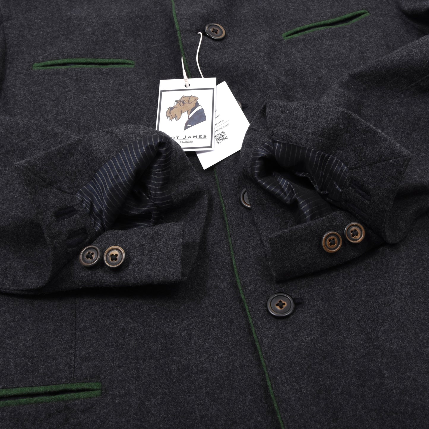 Weber & Frey x Lodenfrey Janker/Jacke aus 100% Wolle Größe 54 ca. 60cm - Grau