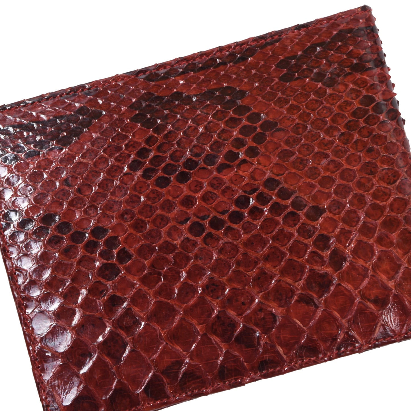 Python Snakeskin Wallet ca. 12cm - Red