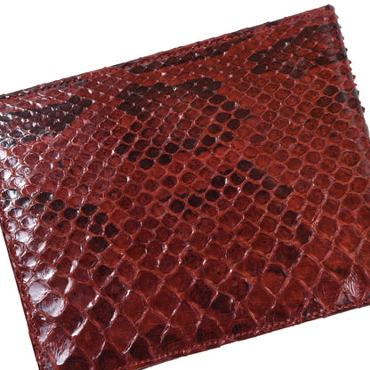 Python Snakeskin Wallet ca. 12cm - Red