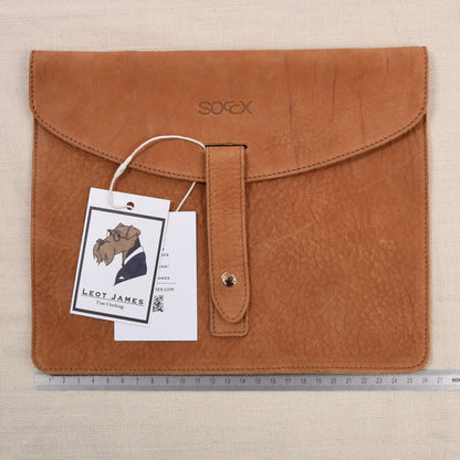 Soccx Leather Case/Receipt Wallet - Brown