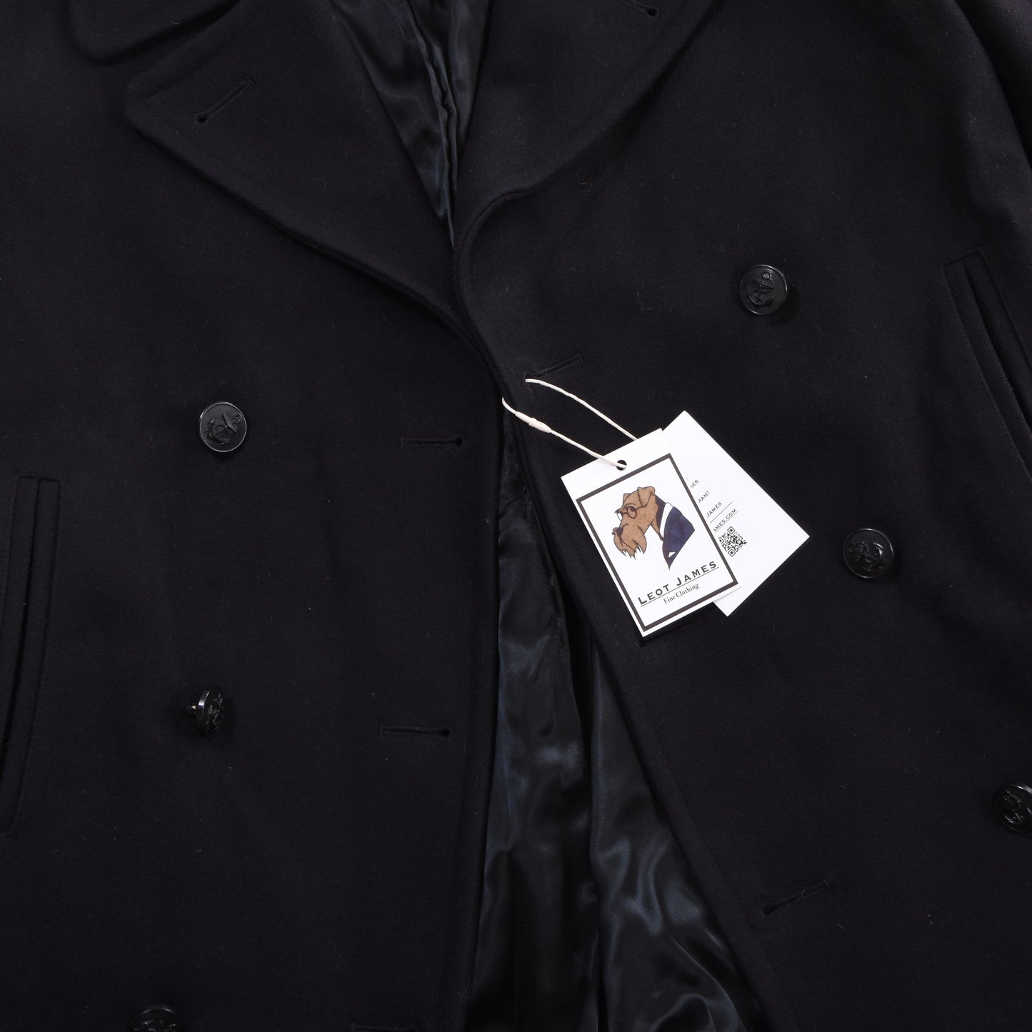 Gloverall Pea Coat Size M ca. 55cm - Navy