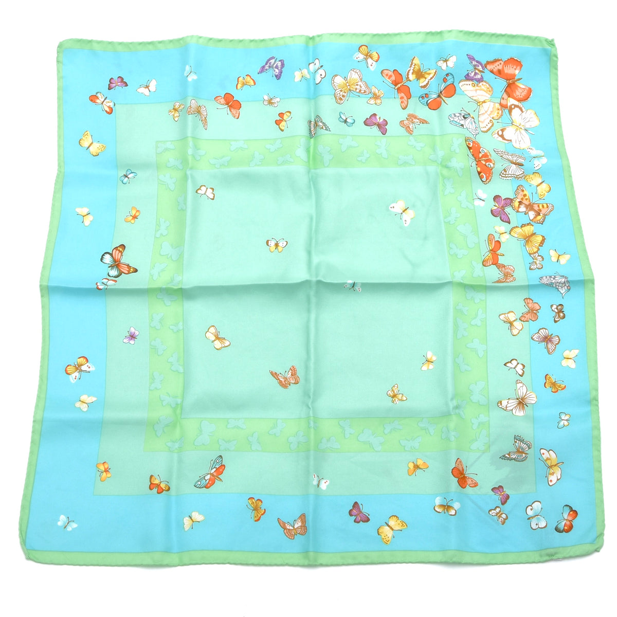 Renard Silk Pocket Square 46.5x48.5cm - Butterflies