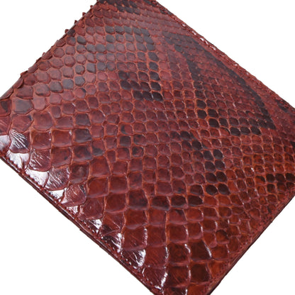 Python Snakeskin Wallet ca. 12cm - Red