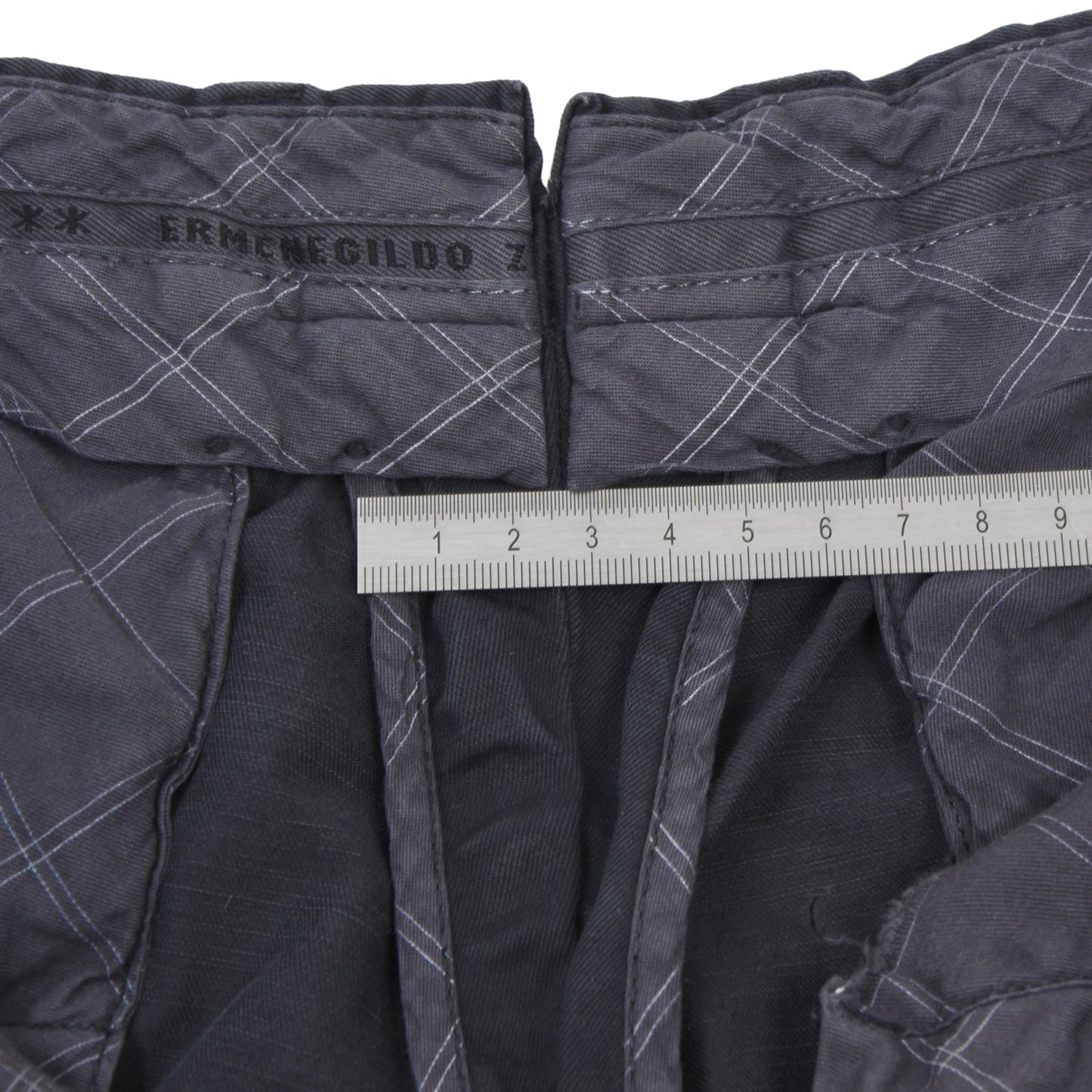 Ermenegildo Zegna Cotton-Linen Shorts Size 48 - Navy Blue