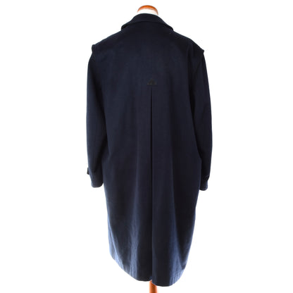 Loden Fürst Wool Overcoat/Cape ca. 69.5cm Size 52 - Navy Blue