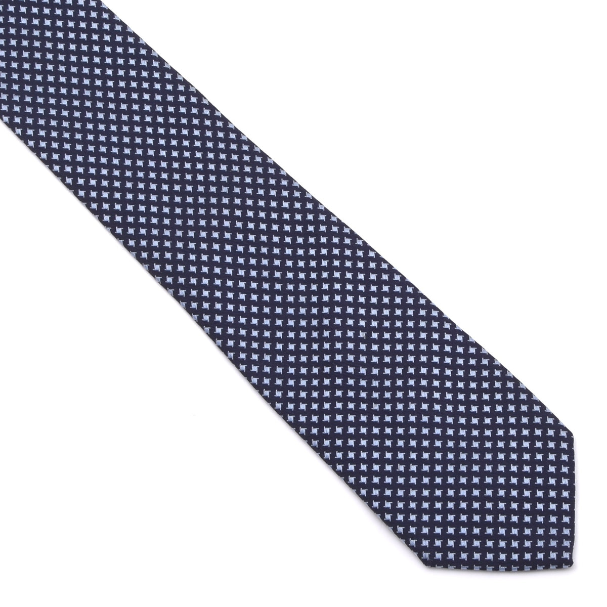 Ermenegildo Zegna Couture 3 Fold 100% Seide Krawatte Made in Italy – Marineblau