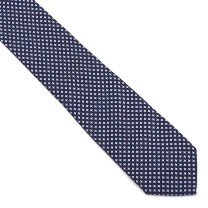 Ermenegildo Zegna Couture 3 Fold 100% Seide Krawatte Made in Italy – Marineblau