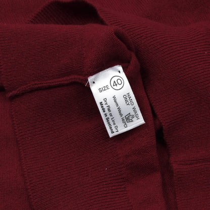 Peter Scott 100% Cashmere Sweater Size UK40 Chest ca. 54.5cm - Red