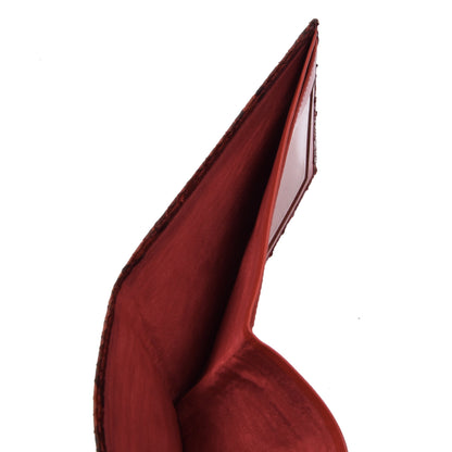 Python Snakeskin Wallet ca. 12cm - Red