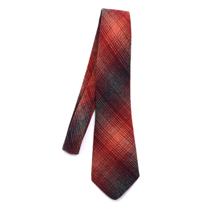 Millars Connemara Tweeds Krawatte Made in Ireland - Rot/Orange Plaid