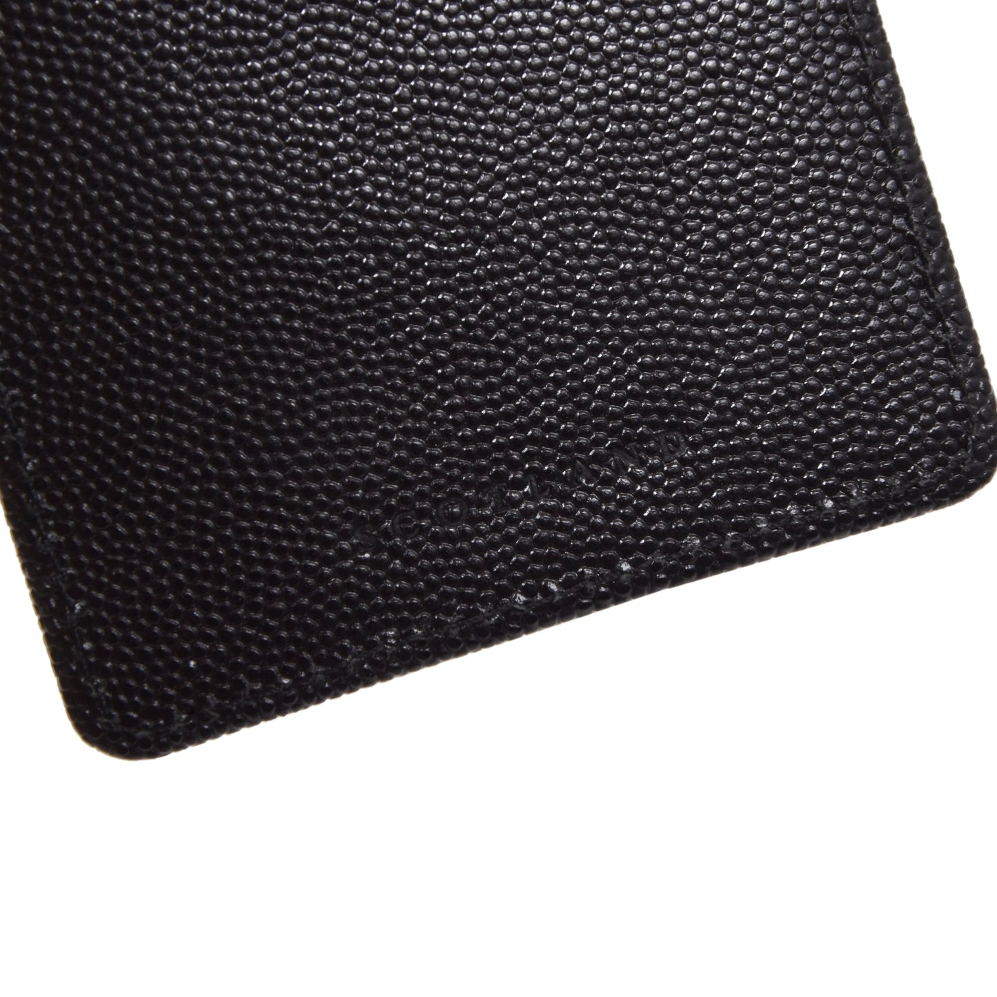 New Dalvey Scotland Leather Card Case & Money Clip - Black