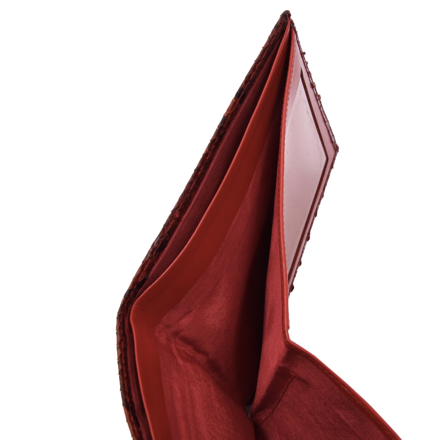 Python Snakeskin Wallet ca. 12cm - Red