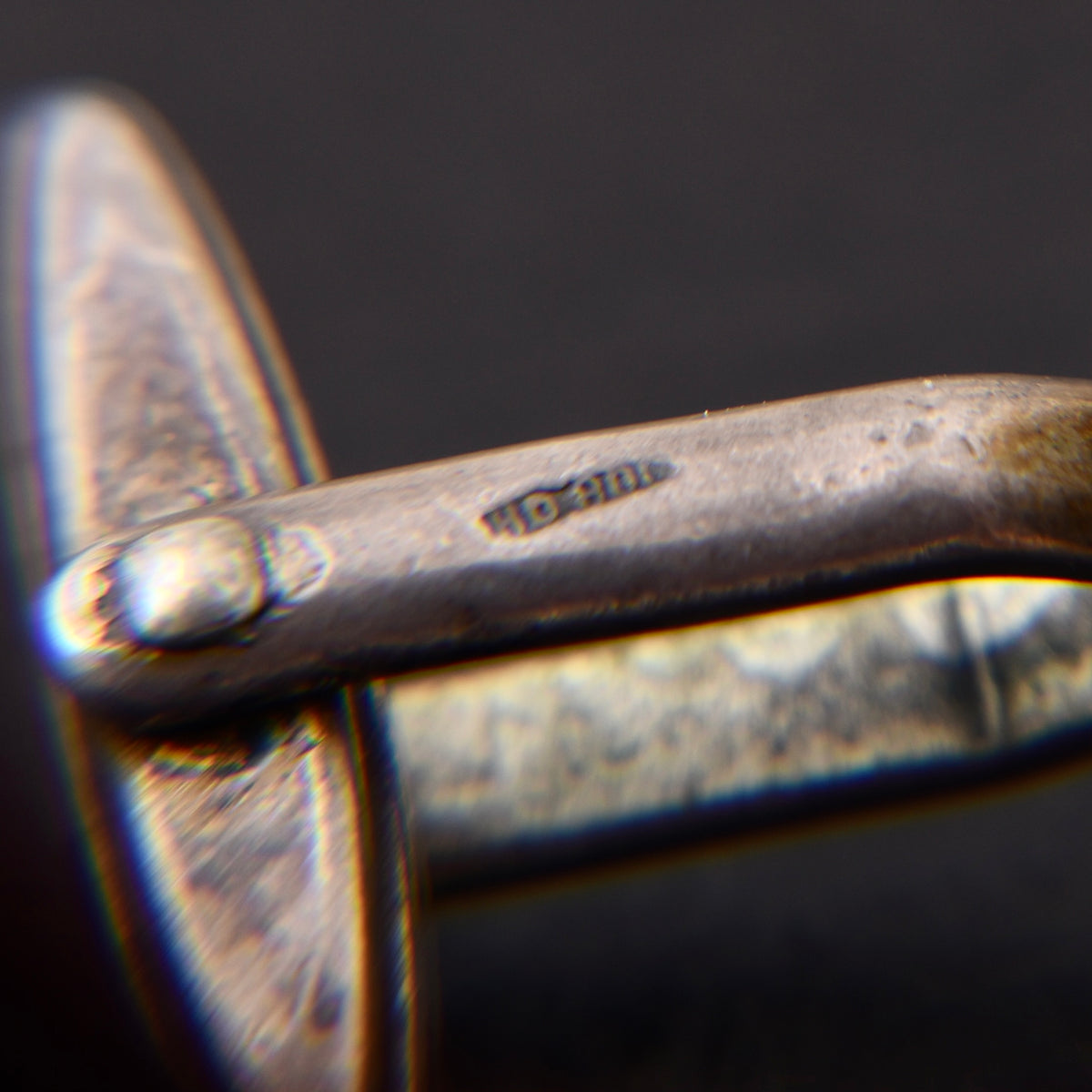 Vintage Stag/Hunting Themed .800 Silver Cufflinks Toucan Hallmark