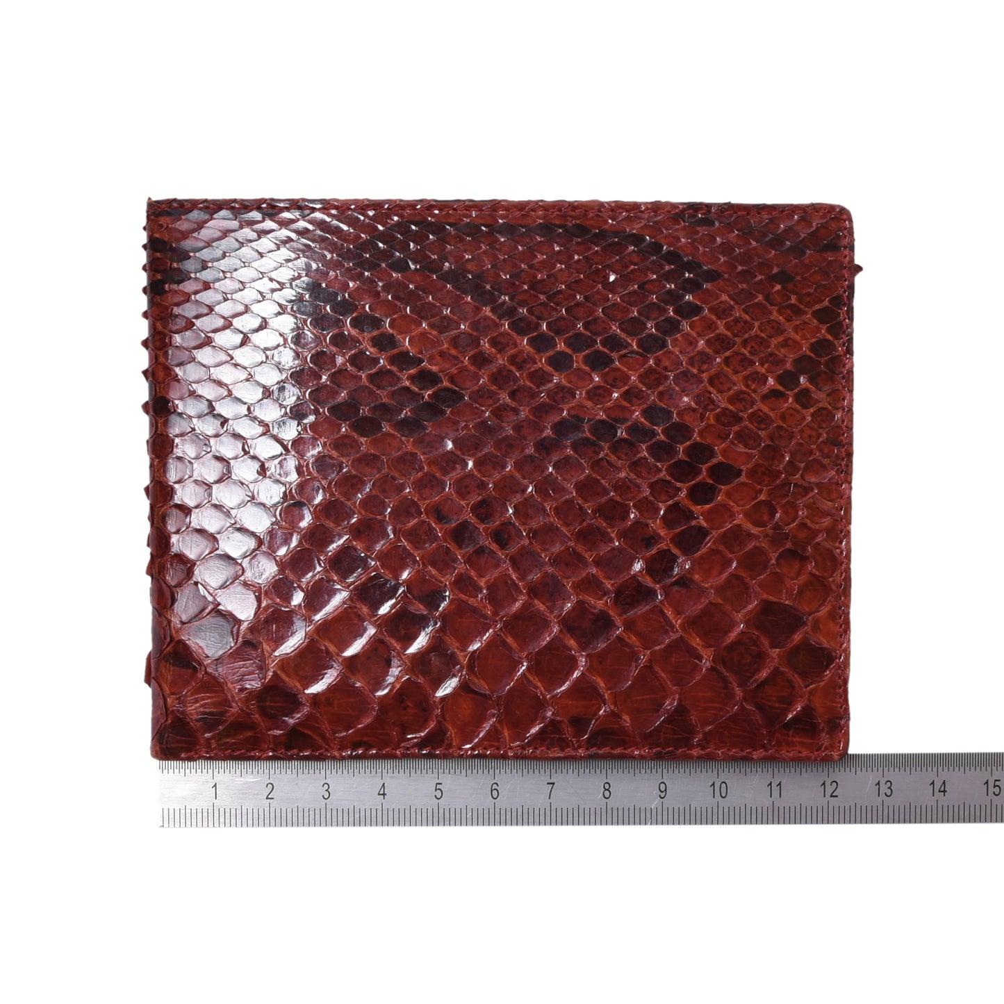 Python Snakeskin Wallet ca. 12cm - Red