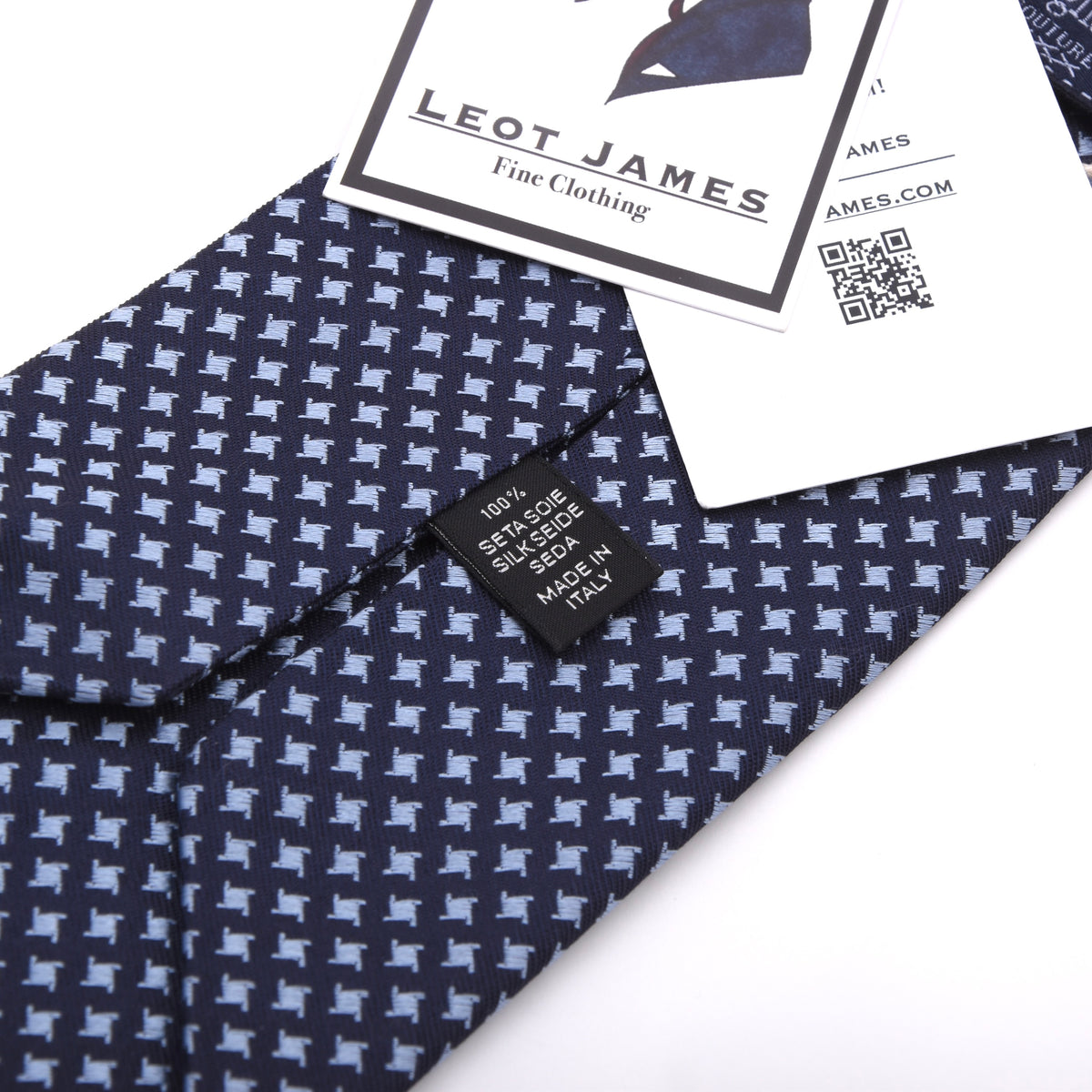 Ermenegildo Zegna Couture 3 Fold 100% Seide Krawatte Made in Italy – Marineblau