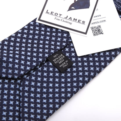 Ermenegildo Zegna Couture 3 Fold 100% Seide Krawatte Made in Italy – Marineblau