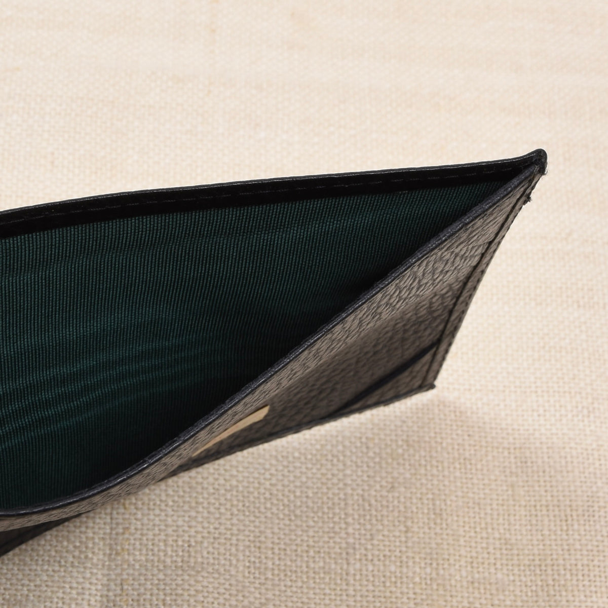 NOS R. Horn's Wien Leder-Notizbuchmappe Made in Austria - Schwarz