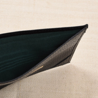NOS R. Horn's Wien Leder-Notizbuchmappe Made in Austria - Schwarz