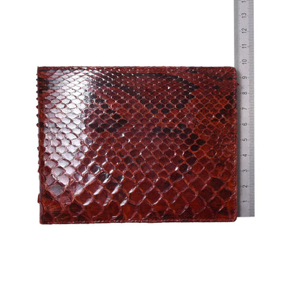 Python Snakeskin Wallet ca. 12cm - Red