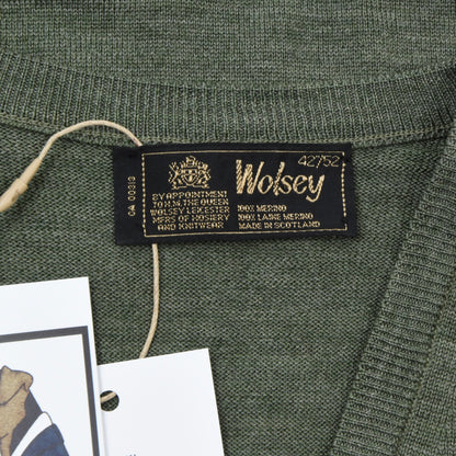 Wolsey Wool Sweater Vest Size 42"/52 - Green