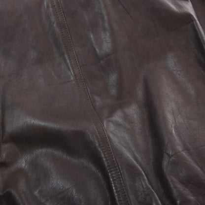 Delan Leather Jacket Size 58 ca. 64cm - Brown