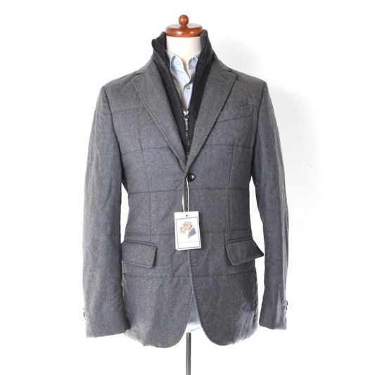 Boggi Milano Super 120s Wool Jacket Chest ca. 53cm - Grey