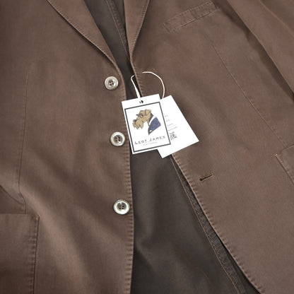 Brando x Lubiam Cotton Jacket Size 52 - Brown