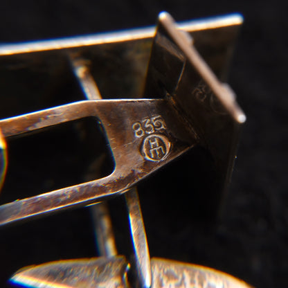 Vintage Hermann Mürle .835 Silver Cufflinks