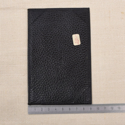 NOS R. Horn's Wien Leder-Notizbuchmappe Made in Austria - Schwarz