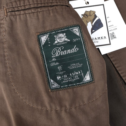 Brando x Lubiam Cotton Jacket Size 52 - Brown