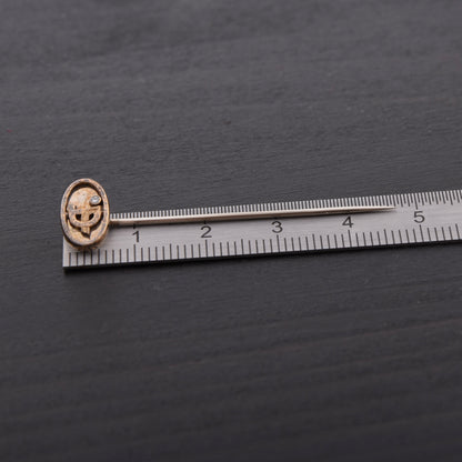 Vintage 585 / 14kt Gold Anstecknadel mit Diamant